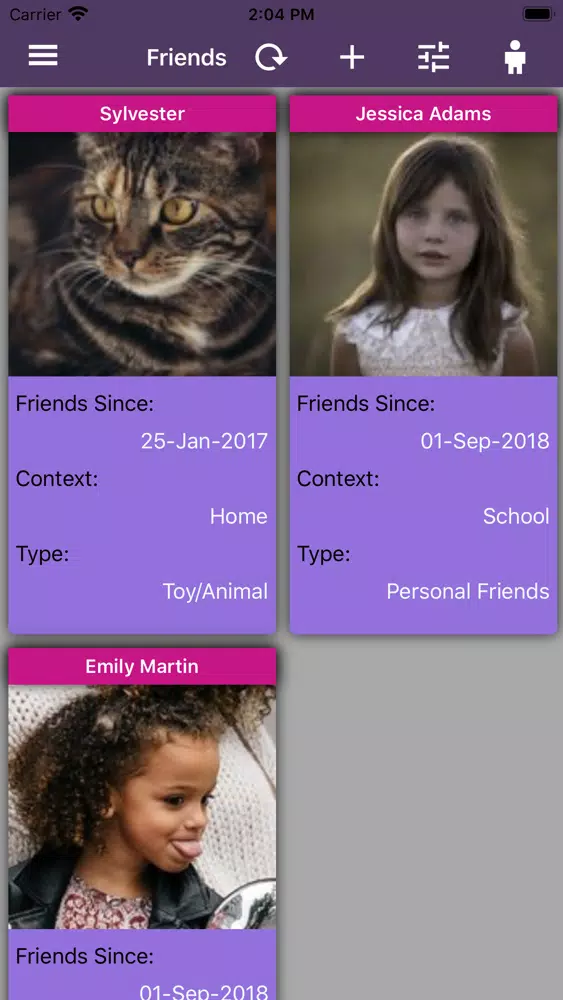 KinaUna Xamarin スクリーンショット