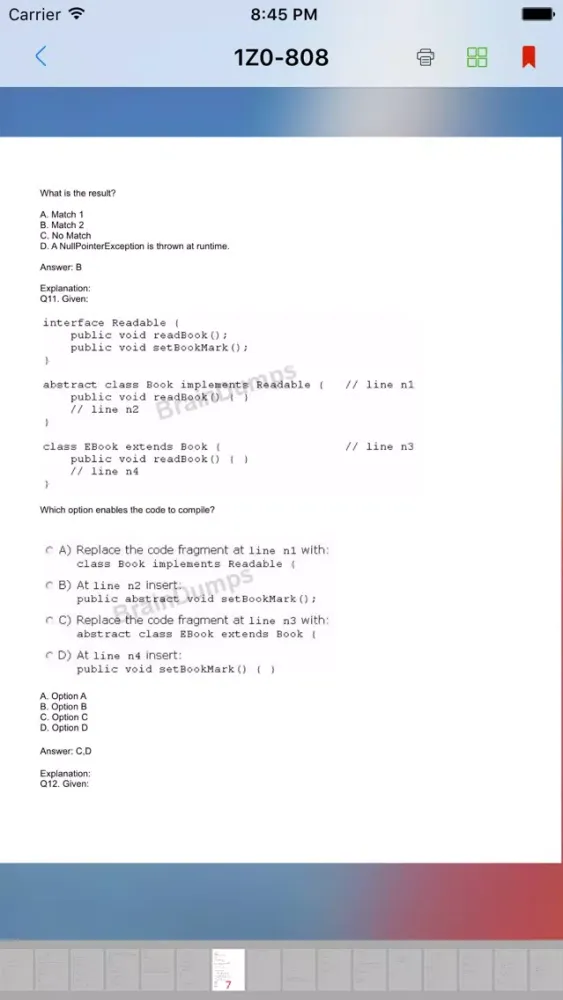 1Z0-808--Java SE 8 Programmer I スクリーンショット