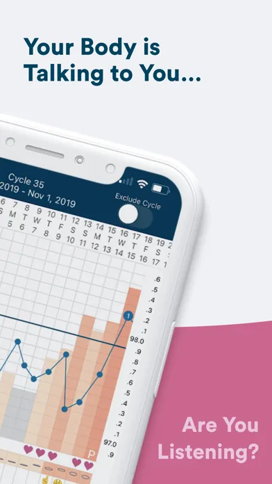 Capturas de tela do Kindara: Fertility Tracker