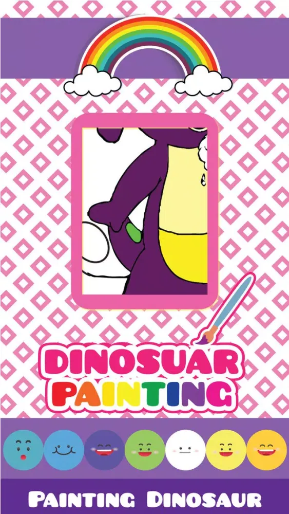Jurassic Life Dinosaur Day Coloring Pages Barney Edition应用截图