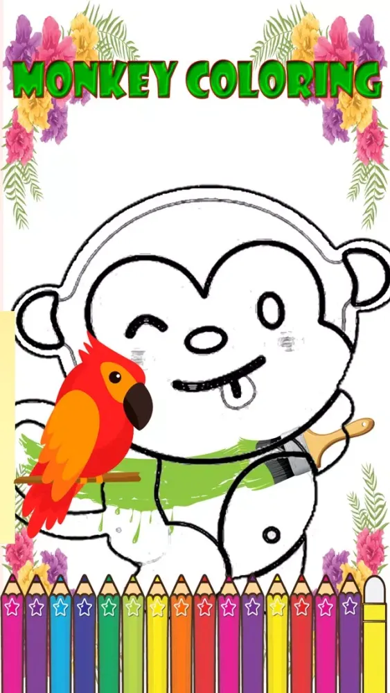 Скриншоты Monkey Coloring For Kids learning Second Edition