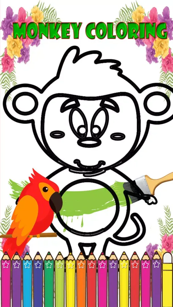 Скриншоты Monkey Coloring For Kids learning Second Edition