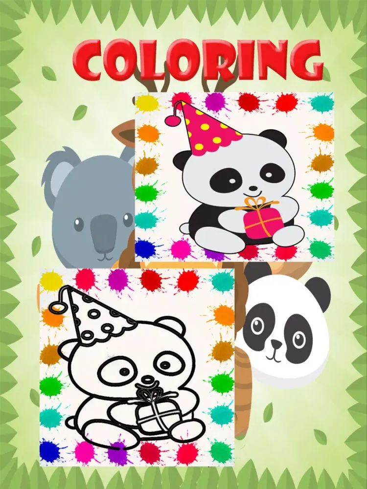 صور Panda Coloring For Kids learning First Edition iPad 