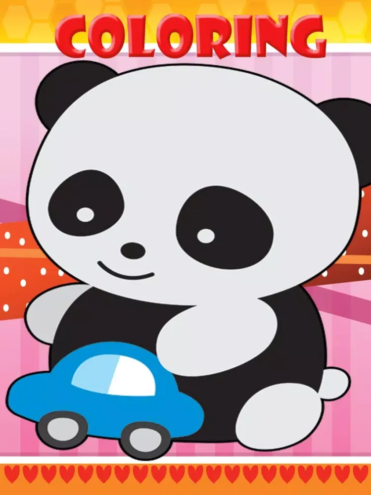 Screenshot di Panda Coloring For Kids learning Second Edition iPad 