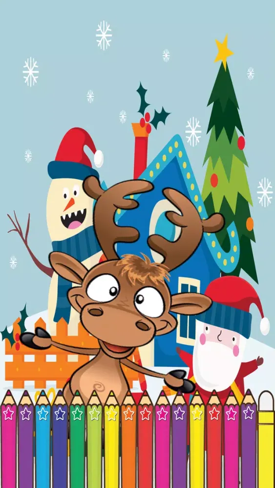 Tangkapan layar Christmas Coloring for kid Holiday Games