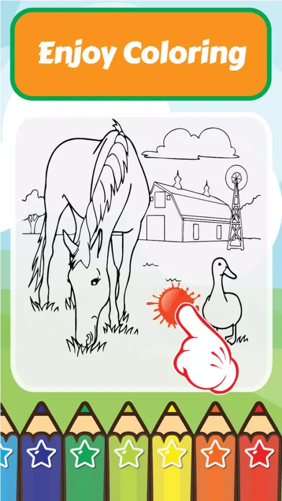 Coloring My Cute Farm Animals for Preschool boy and girl应用截图