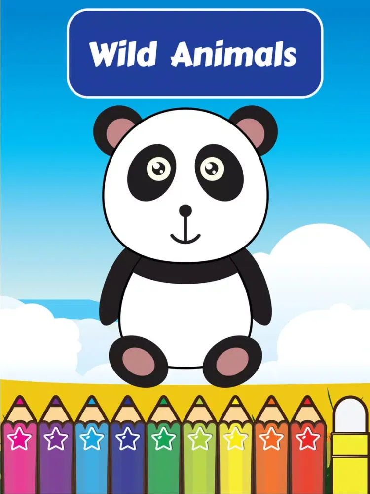 Ảnh chụp màn hình của Coloring My Cute Wild Animals for Preschool boy and girl iPad 