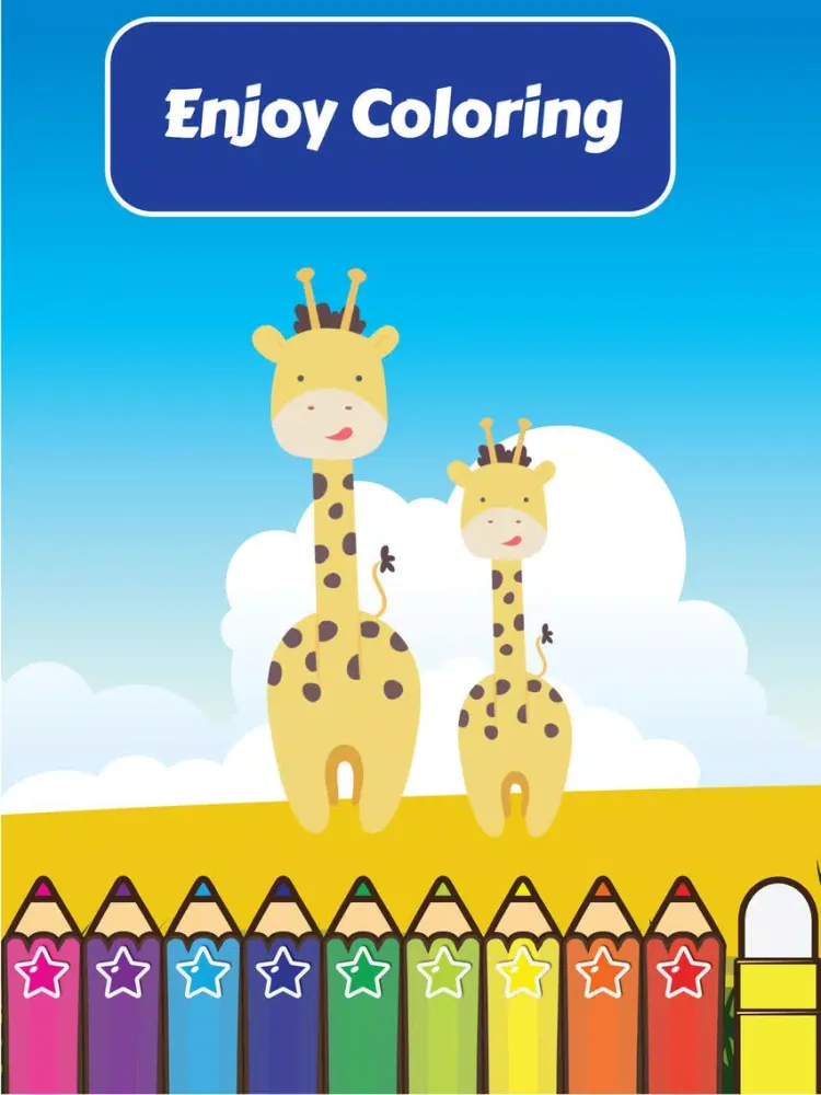 Ảnh chụp màn hình của Coloring My Cute Wild Animals for Preschool boy and girl iPad 