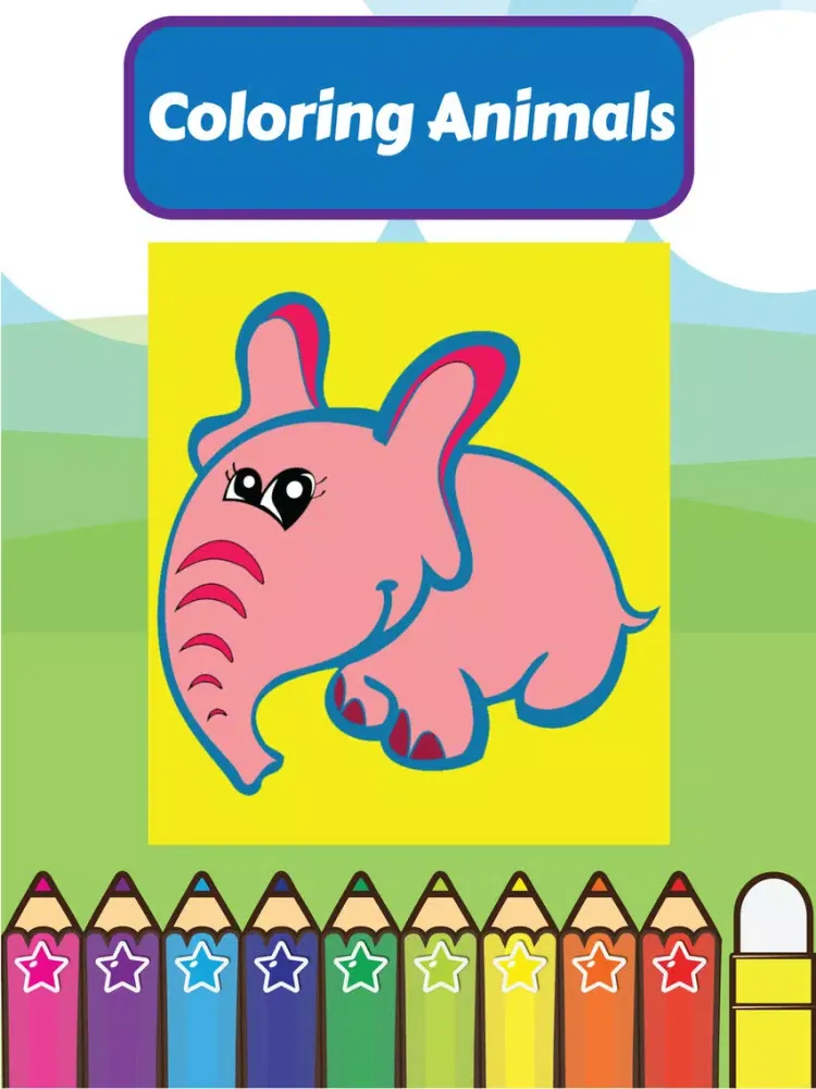 Captures d'écran de Coloring My Cute Zoo Animals for Preschool boy and girl iPad 