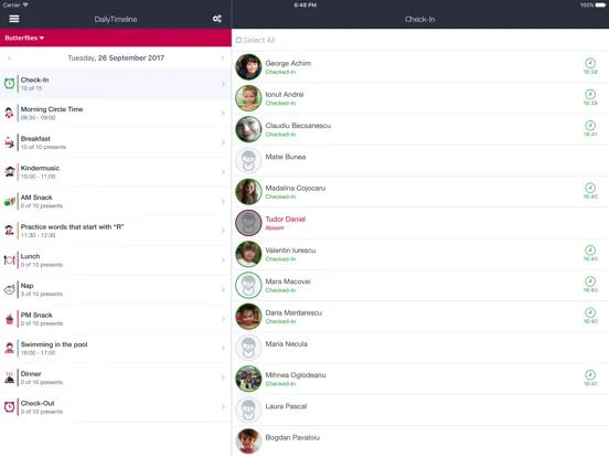 Скриншоты Kinderpedia Teacher & Educator iPad 