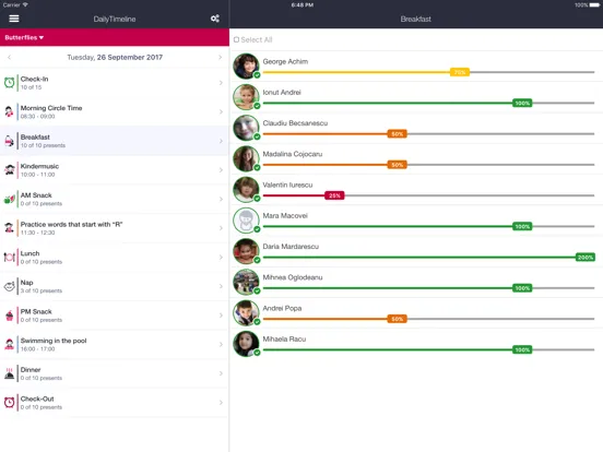 Скриншоты Kinderpedia Teacher & Educator iPad 