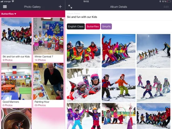 Скриншоты Kinderpedia Teacher & Educator iPad 