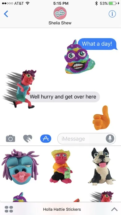 Holla Hattie Stickers Ekran Görüntüleri