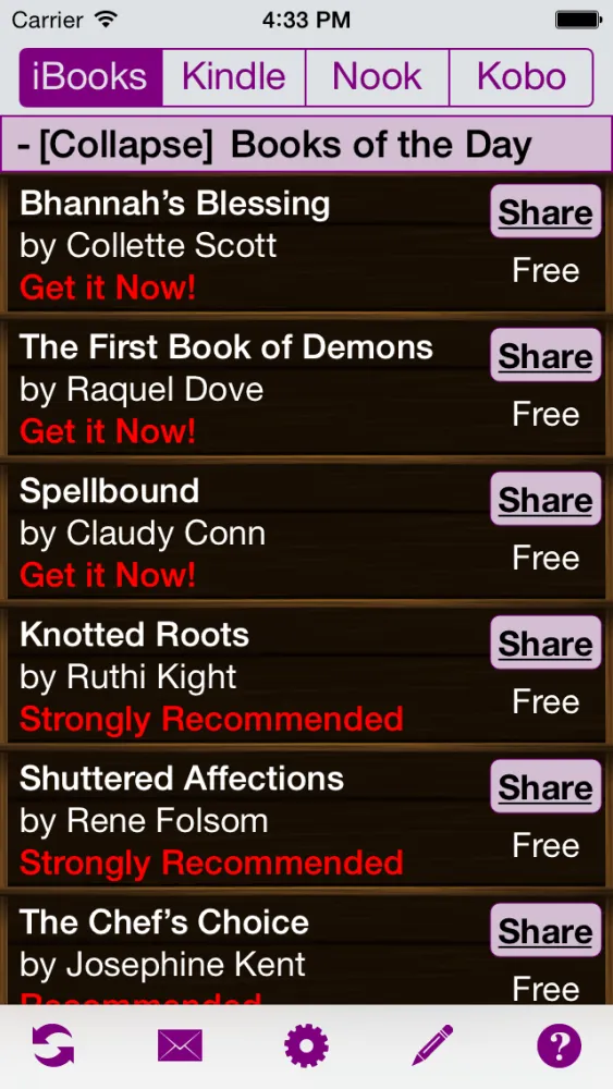 Ảnh chụp màn hình của Free Books Butterfly for iBooks, Kindle, Nook, Kobo