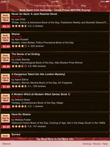 Book Deals for Kindle, Book Deals for Kindle Fire iPad  स्क्रीनशॉट