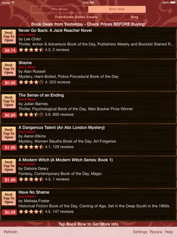 Free Books & Deals for Kindle iPad Screenshots