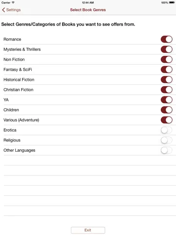 Free Books for Kindle iPad Screenshots