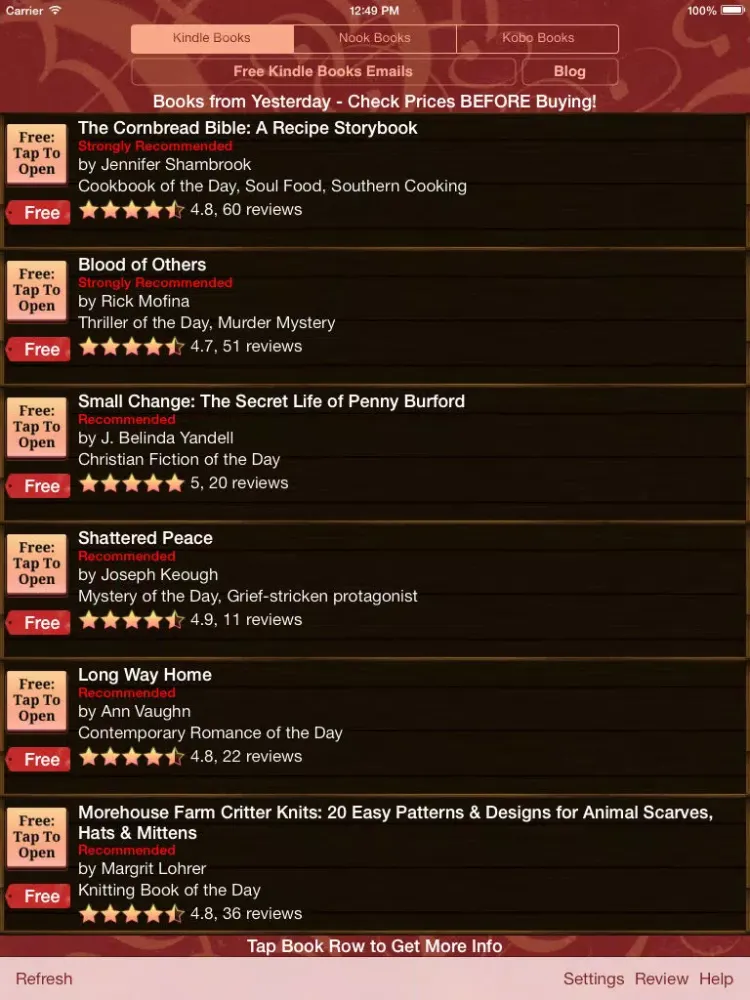 Books of the Day iPad  Ekran Görüntüleri