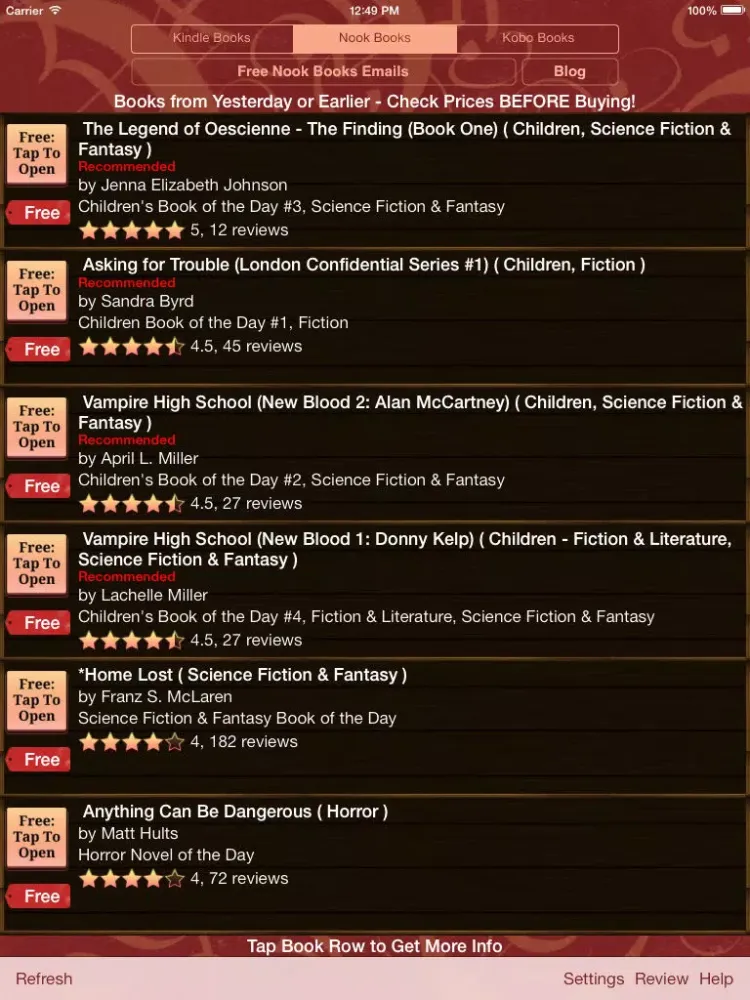 Books of the Day iPad  Ekran Görüntüleri