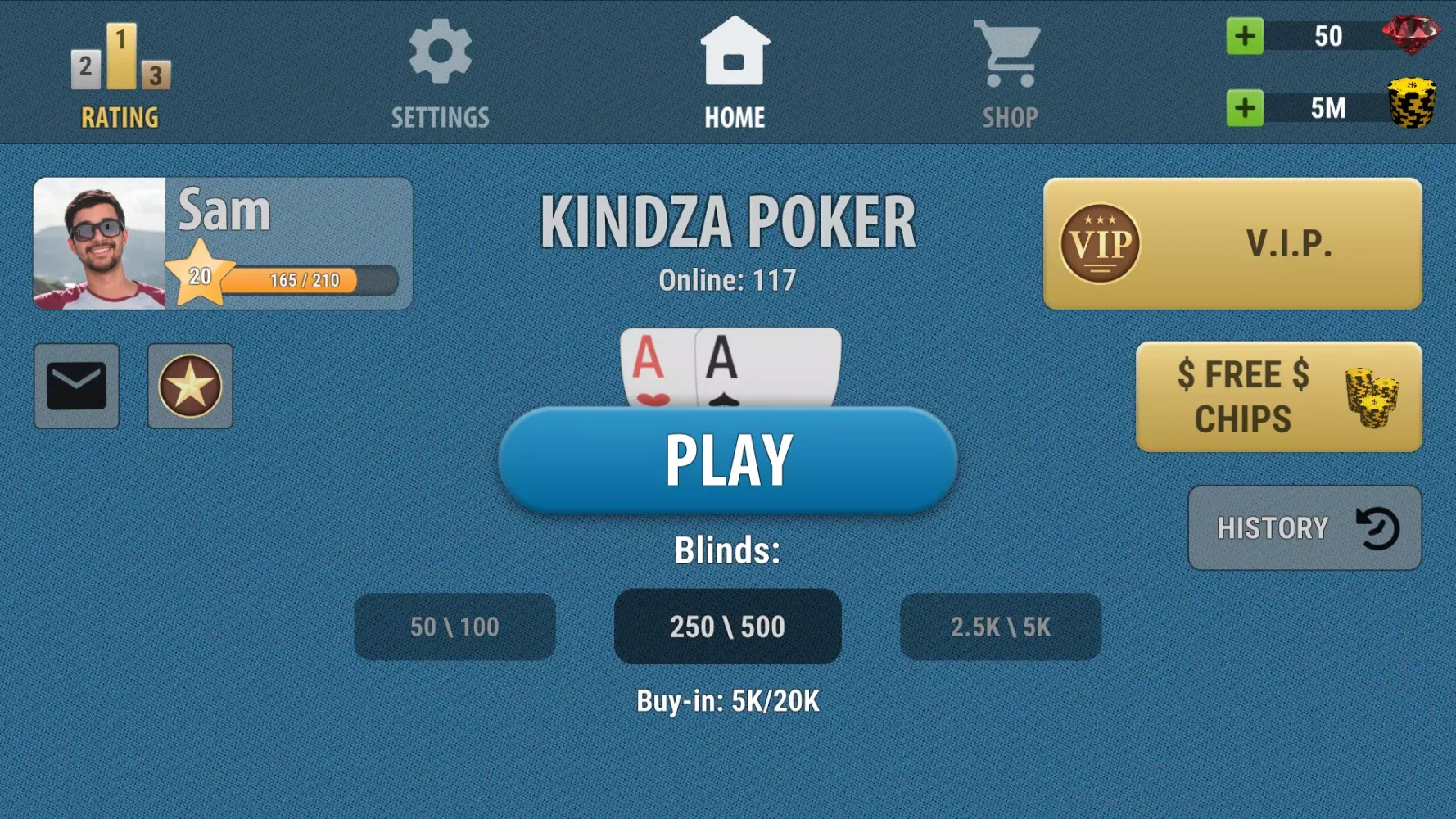 Kindza Poker Ekran Görüntüleri