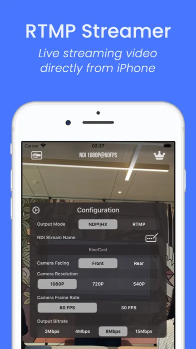 Ảnh chụp màn hình của AnyCamera - Camera for OBS