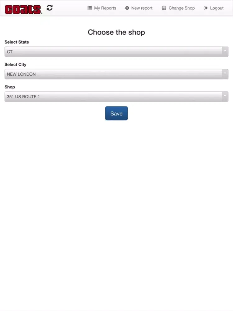 Capturas de tela do Coats Survey iPad 