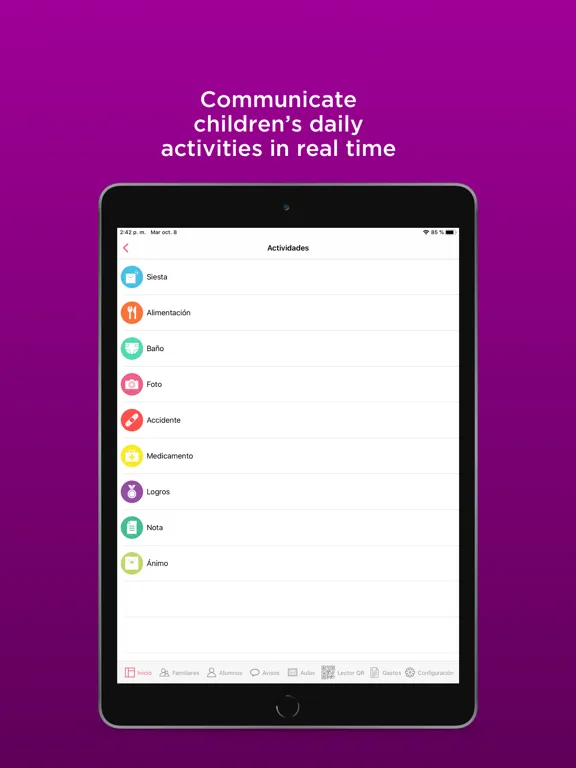 Aldea: Child care management iPad  स्क्रीनशॉट