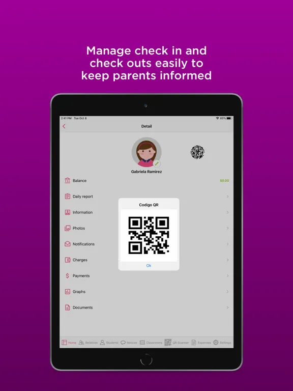 Aldea: Child care management iPad  स्क्रीनशॉट