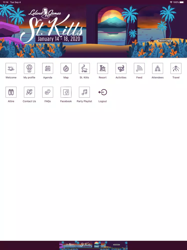 Zrzuty ekranu Leland James Event 2020 iPad 