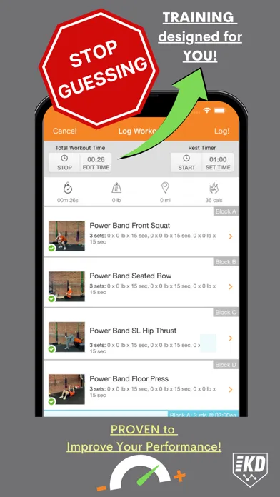 Capturas de tela do Kinetic Drive Training
