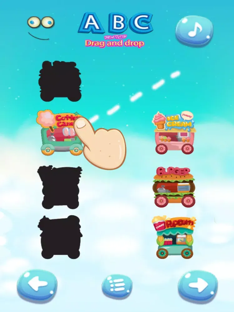 Tangkapan skrin ABC MATCH Drag and drop iPad 
