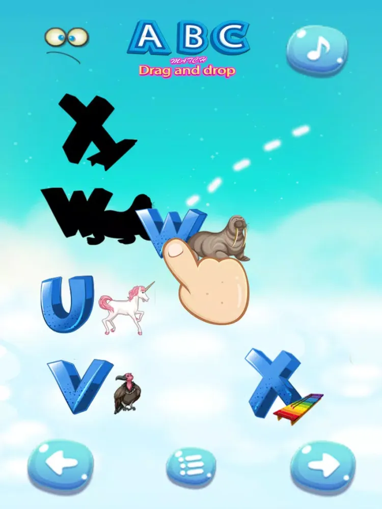 Tangkapan skrin ABC MATCH Drag and drop iPad 