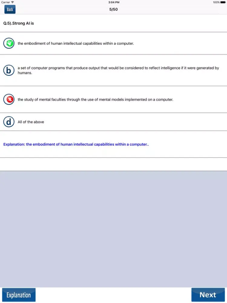 Скриншоты Artificial Intelligence Quiz Pro iPad 