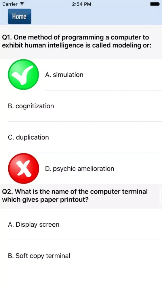 Скриншоты Artificial Intelligence Quiz Pro