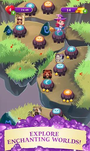 Bubble Witch 3 Saga Screenshots