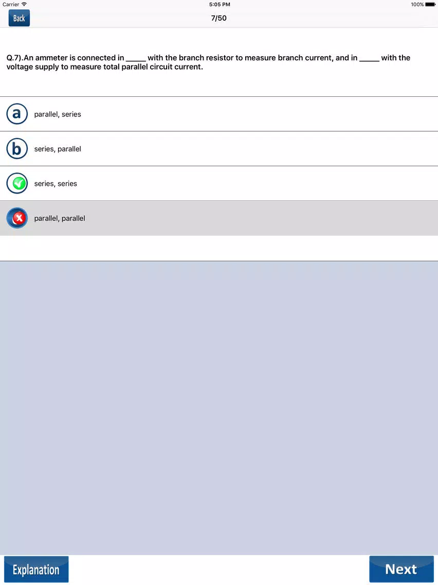 Screenshot di Electronics Engineering Test iPad 