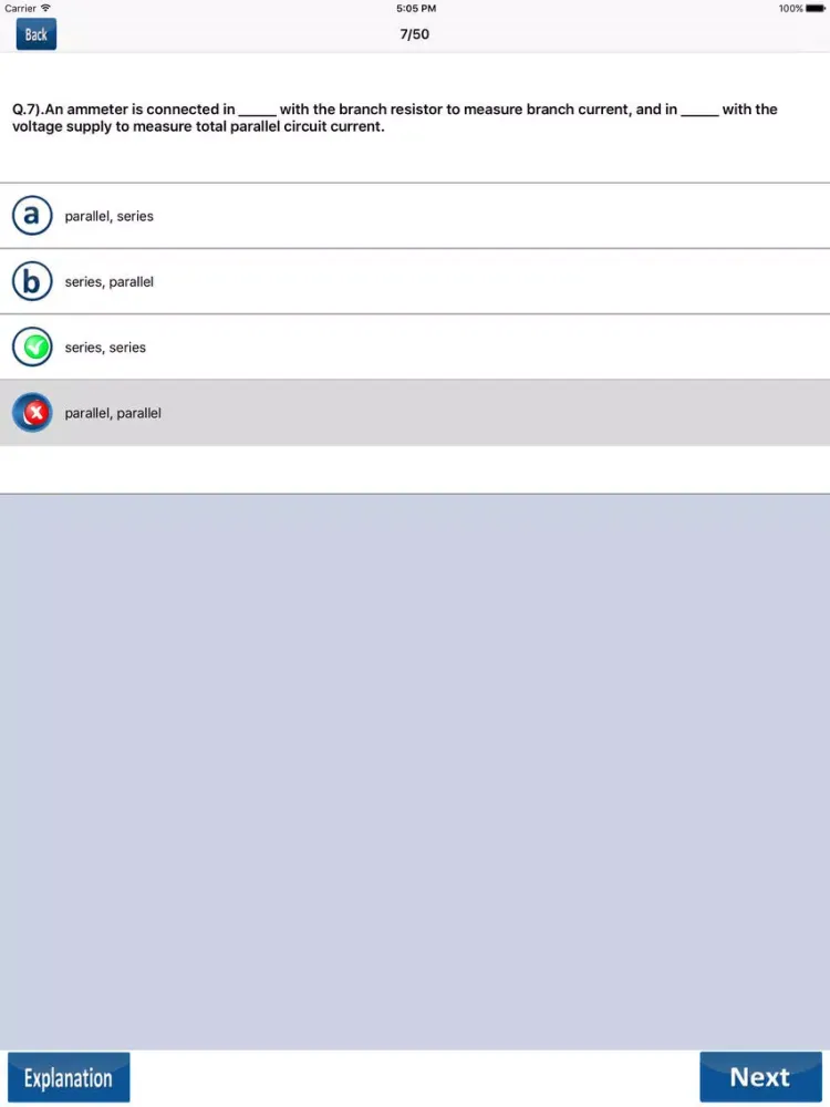 Electronics Engineering Test iPad 应用截图
