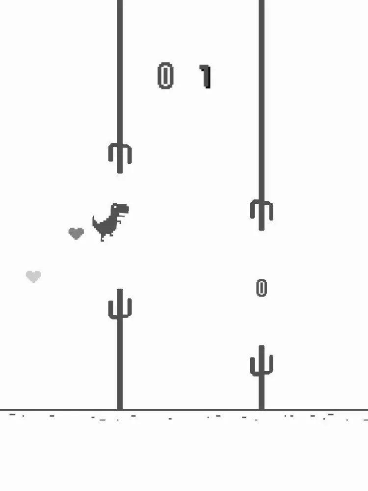Capturas de pantalla de Jump Steve Jump - 8-bit Dinosaur Journey Widget Game iPad 