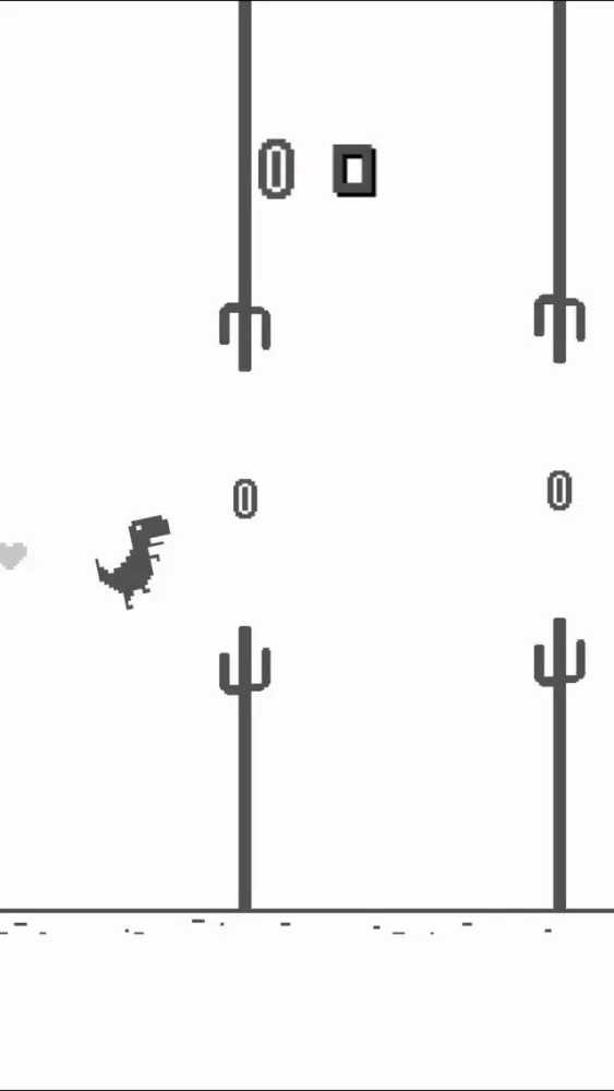 Capturas de pantalla de Jump Steve Jump - 8-bit Dinosaur Journey Widget Game