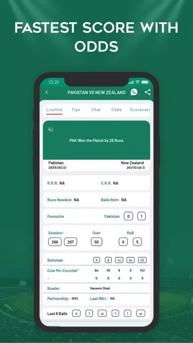 King - Cricket LiveLine Ekran Görüntüleri