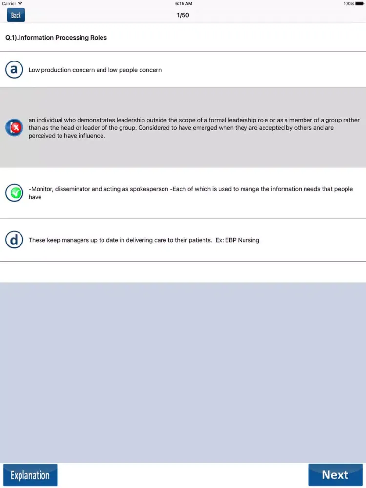 Leadership and Management in Nursing iPad  스크린샷