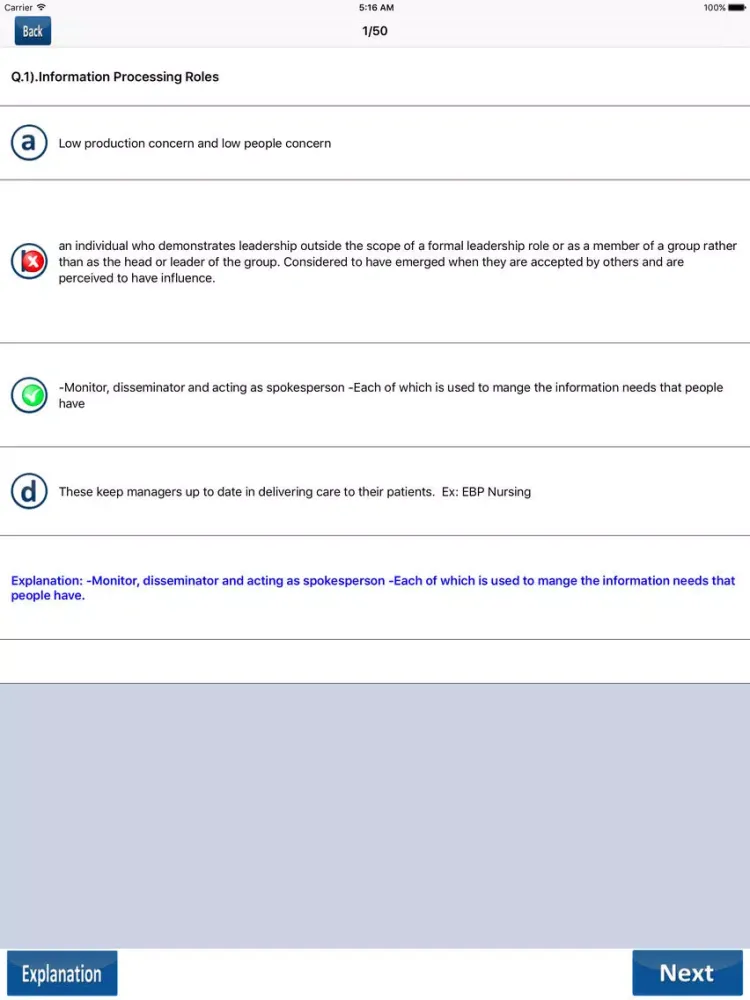 Leadership and Management in Nursing iPad  스크린샷