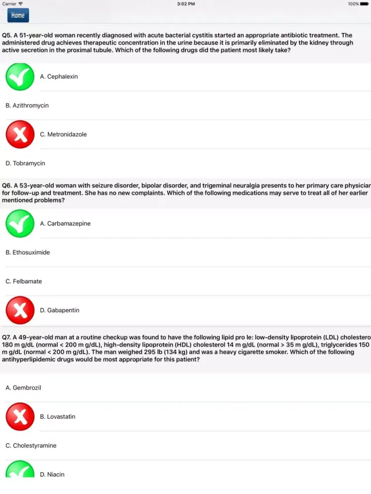 ภาพหน้าจอของ Pharmacology Exam Prep Pro iPad 