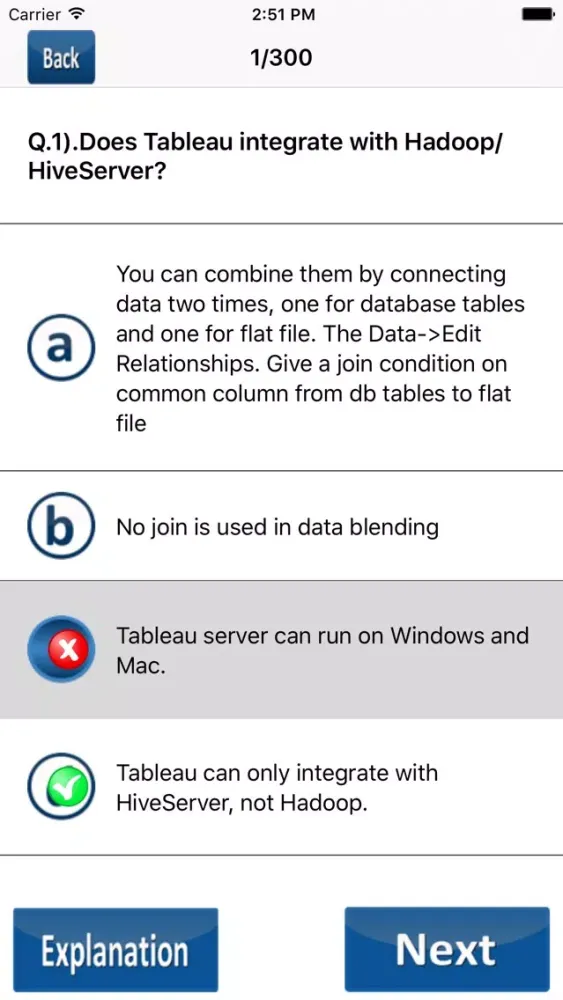 Capturas de pantalla de Quiz Questions for Tableau