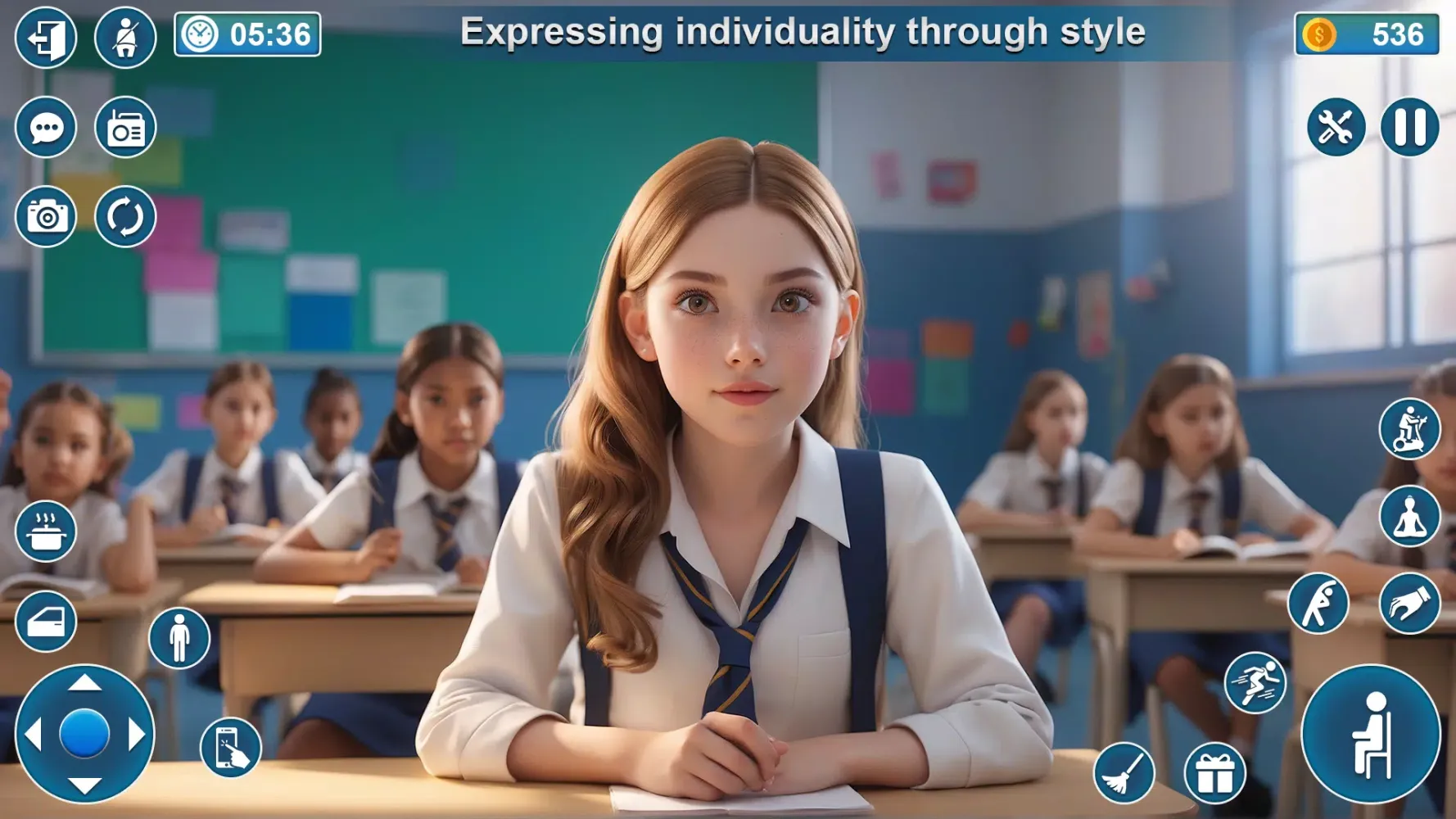 Screenshot di Virtual High School Girl 3D
