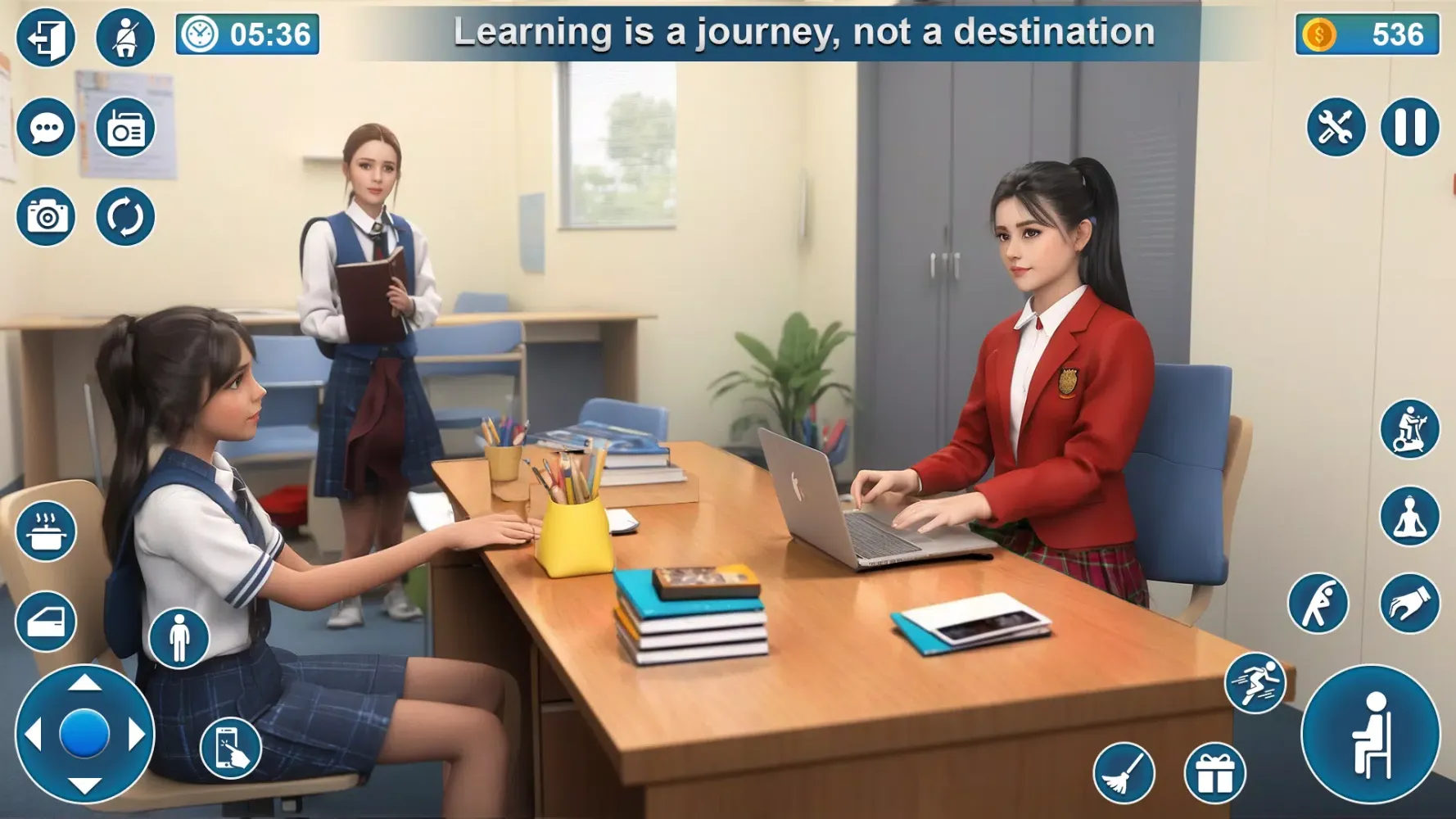 Screenshot di Virtual High School Girl 3D