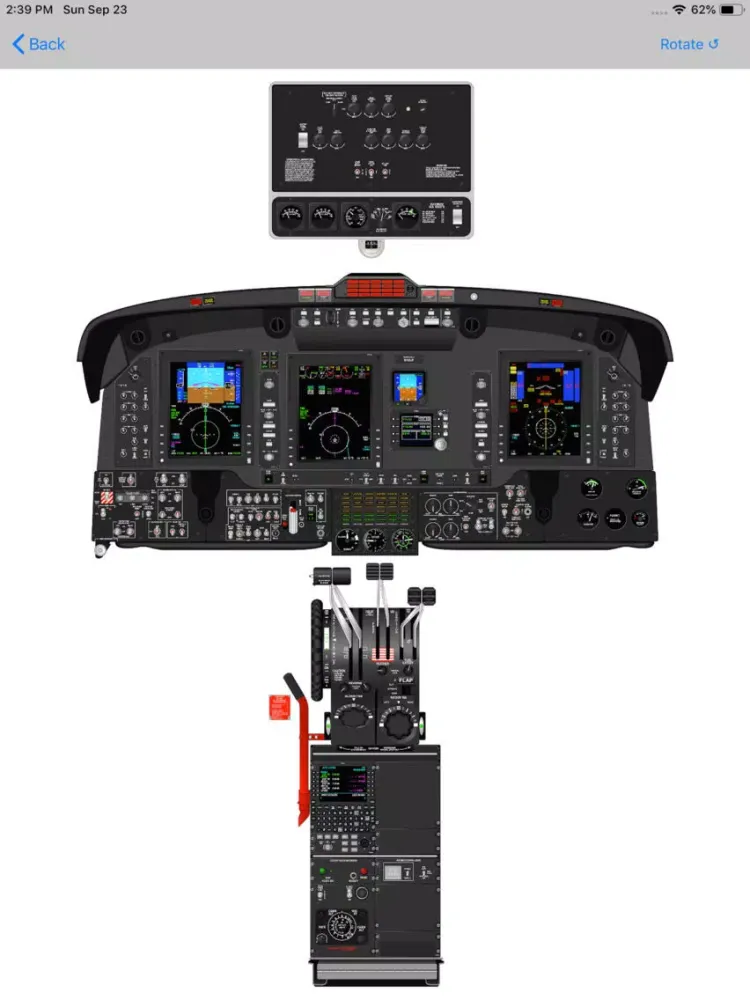 Capturas de tela do King Air 300/350 Study App iPad 