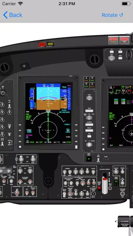 Capturas de tela do King Air 300/350 Study App