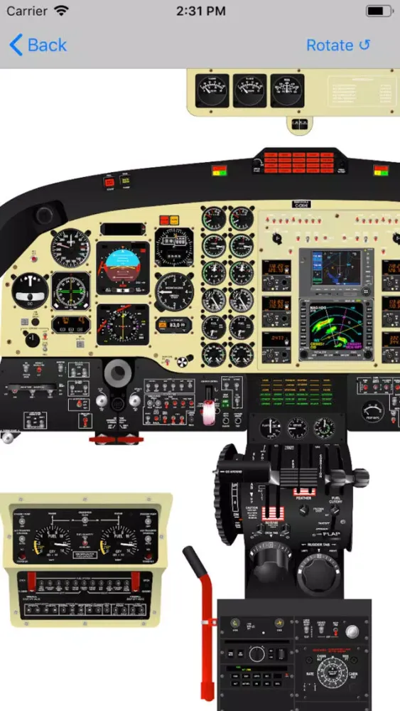 Capturas de tela do King Air 300/350 Study App