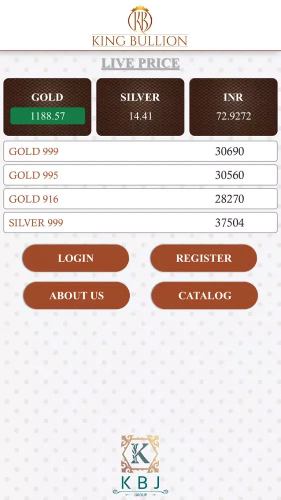 King Bullion Ekran Görüntüleri